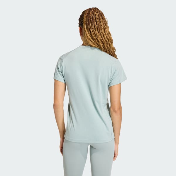 Verde Polera de Entrenamiento Train Essentials Big Performance Logo