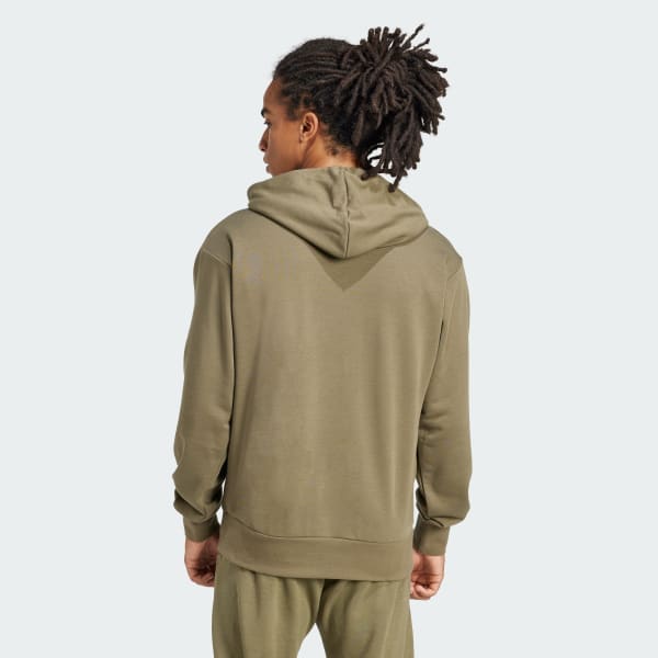 Verde Felpa con cappuccio Essentials Big Logo French Terry