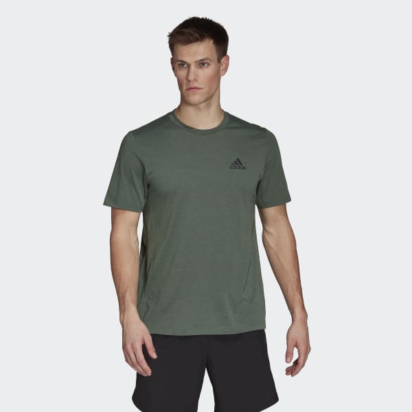 สีเขียว เสื้อยืด AEROREADY Designed to Move Feelready Sport