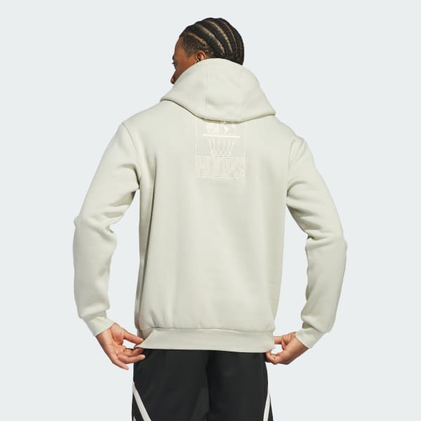 Beige Sudadera con Gorro Hoops Graphic Hoodie