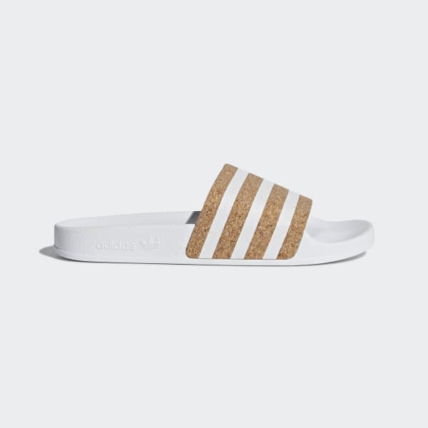 adidas slippers wit