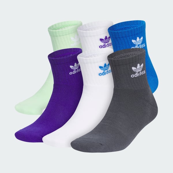 adidas Cushioned Men's Ankle Socks - 6 Pack - Free Shipping