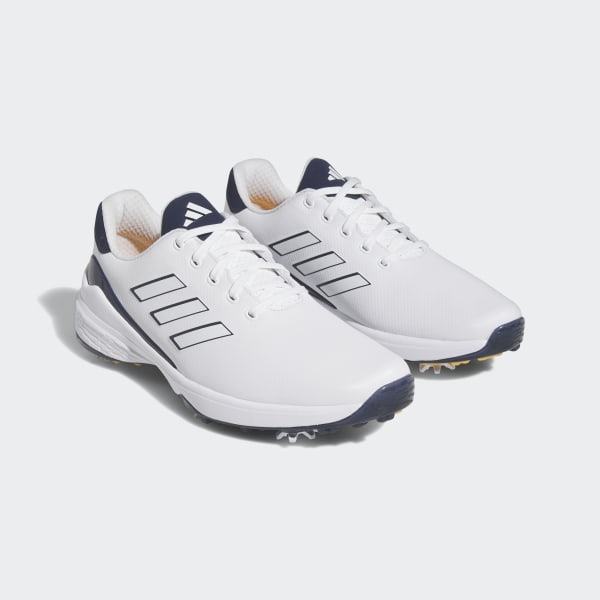 ADIDAS アディダス ゴルフシューズ メンズ 2023年モデル ソフトスパイク ZG23 LIR48 しつこい ホワイト/ブルー 26.5