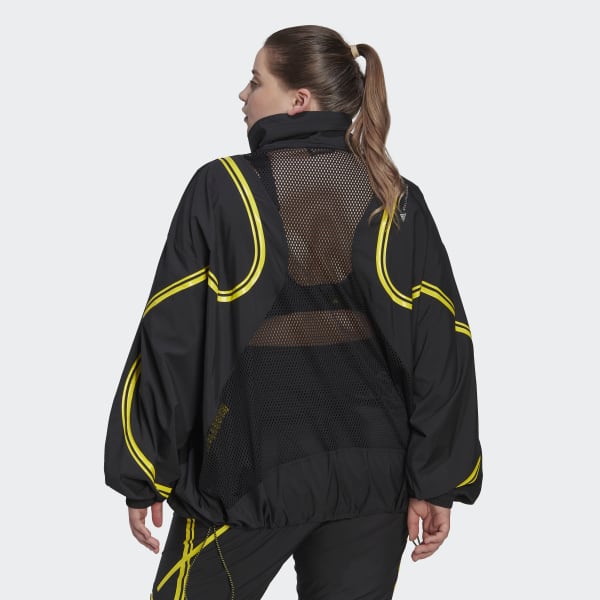 Black adidas by Stella McCartney TruePace Woven Training Jacket- Plus Size QD683