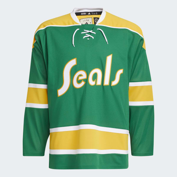 California Golden Seals sz 44 fits like a 46 Adidas TEAM CLASSICS Hockey  Jersey