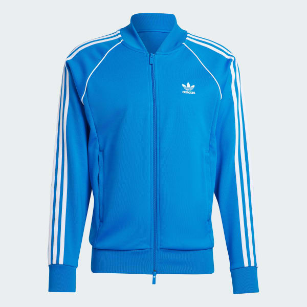 Adidas sst track top blue sales