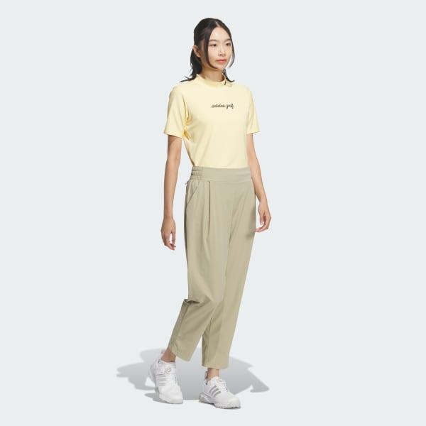 ブラウン 軽量アンクルパンツ