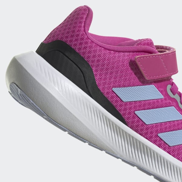 👟 3.0 👟 Top Strap Lifestyle US Lace | Pink Kids\' Elastic adidas adidas Shoes - RunFalcon |