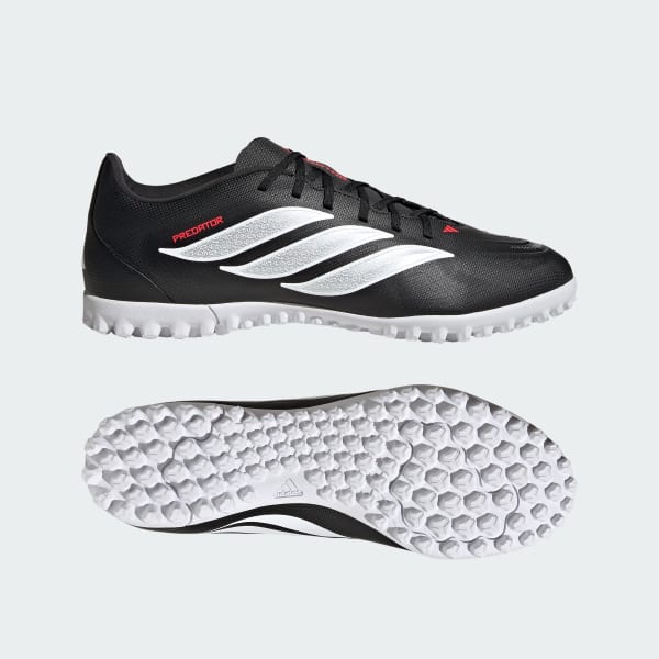 Black Predator Club Turf Football Shoes