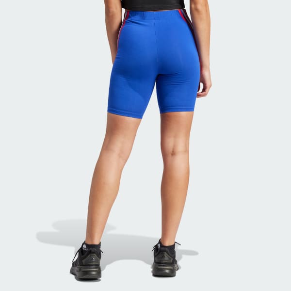 Azul Shorts Biker Future Icons Três Listras