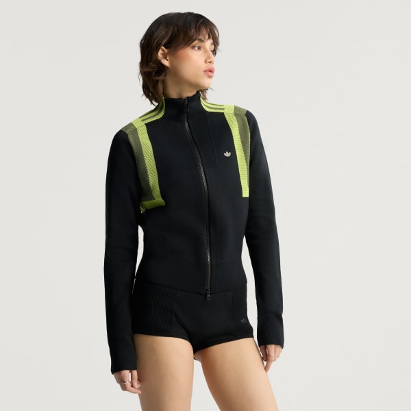 สีดำ เสื้อแทรคถัก