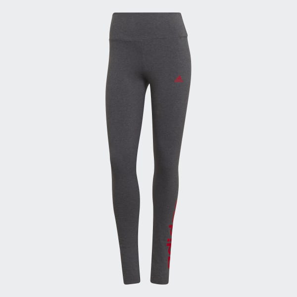 Grey SPORT INSPIRED LOUNGEWEAR ESSENTIALS HIGH-WAISTED LOGO LEGGINGS 28883