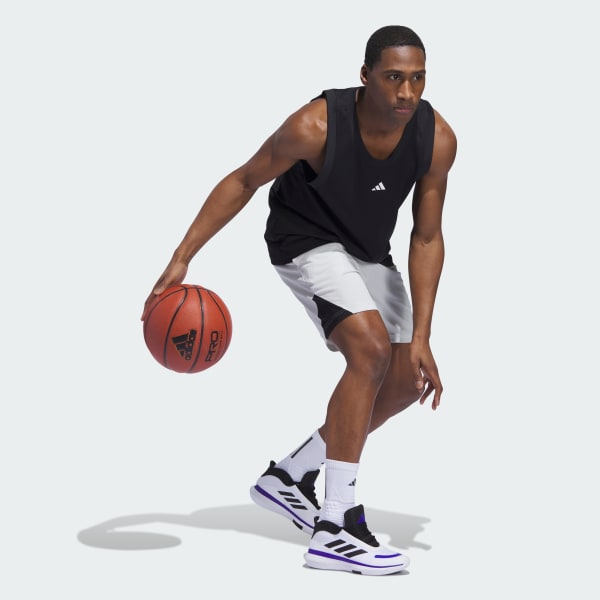 Grey Basketball Badge of Sport Shorts