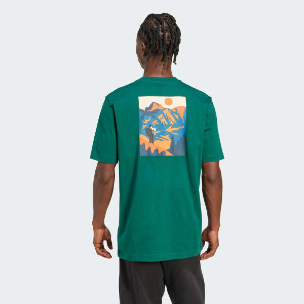 Green Doodle Hunt Hike Graphic Tee