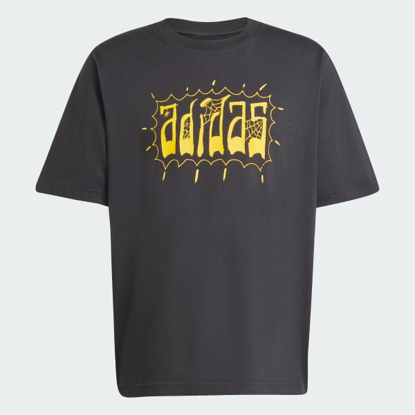 สีดำ เสื้อยืดโอเวอร์ไซส์ Distressed