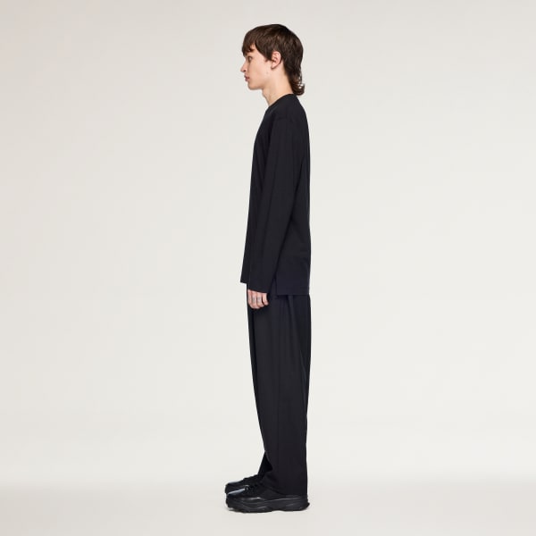 ブラック Y-3 GFX LONG SLEEVE TEE