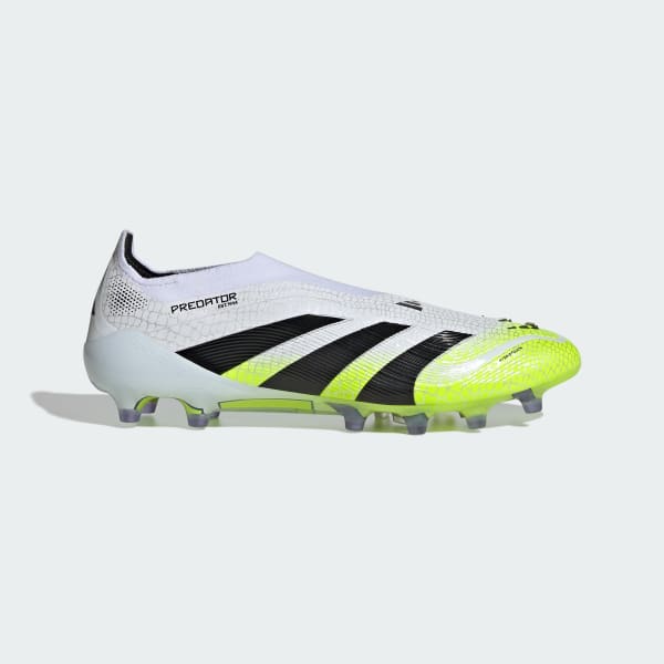 Hvid Predator Elite Laceless Artificial Grass støvler