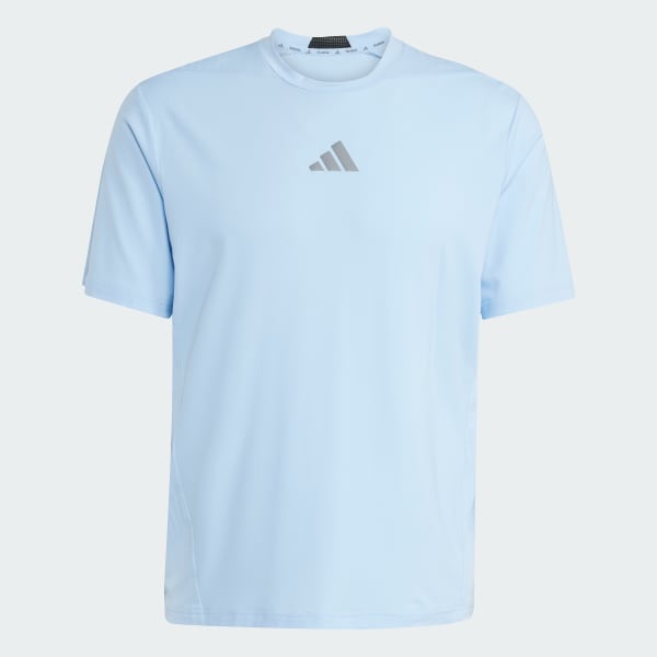 Bleu T-shirt conçu pour vivre des entraînements intenses