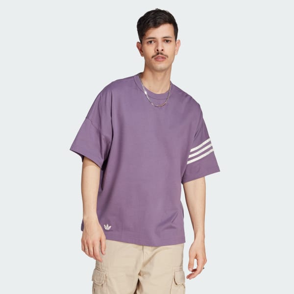 Adidas originals on sale purple t shirt