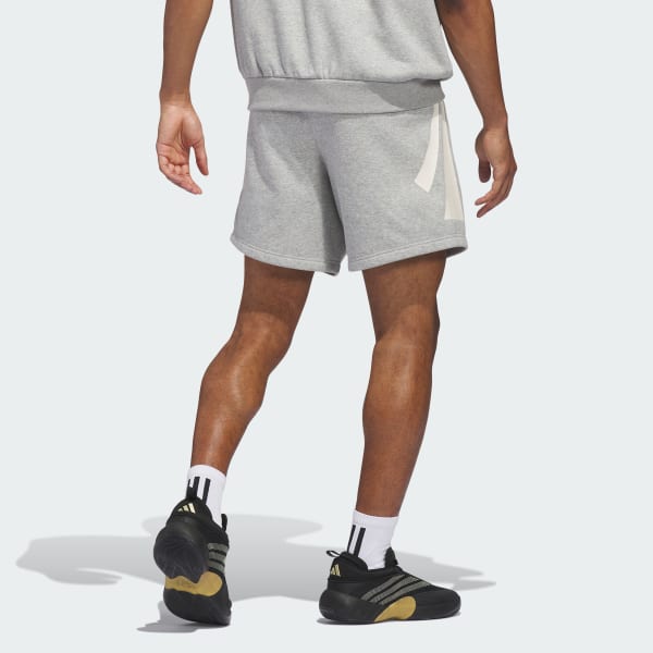 Grey ADIDAS 3 STRIPE SHORTS