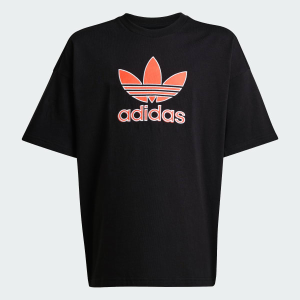 ◆adidas◆ Trefoil Essential Oversized Tee JD0349 adidas Trefoil Essentials Oversized Tee - Black | Free