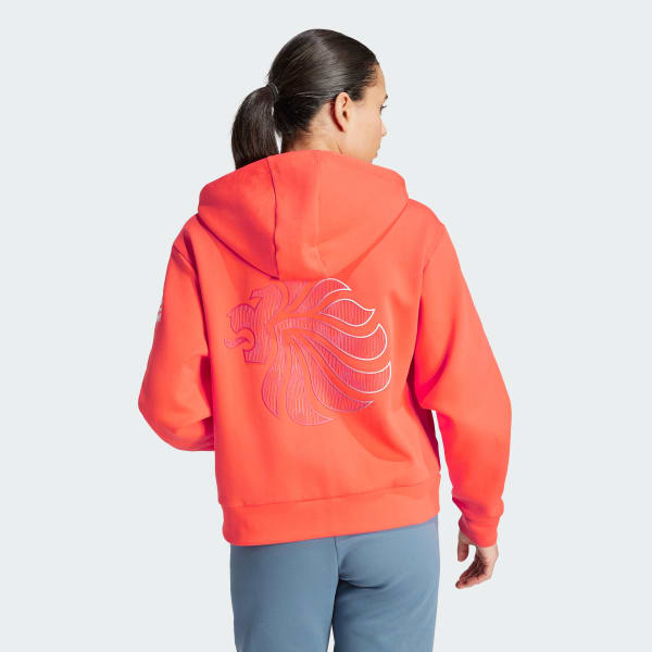 Adidas oversized hoodie orange discount