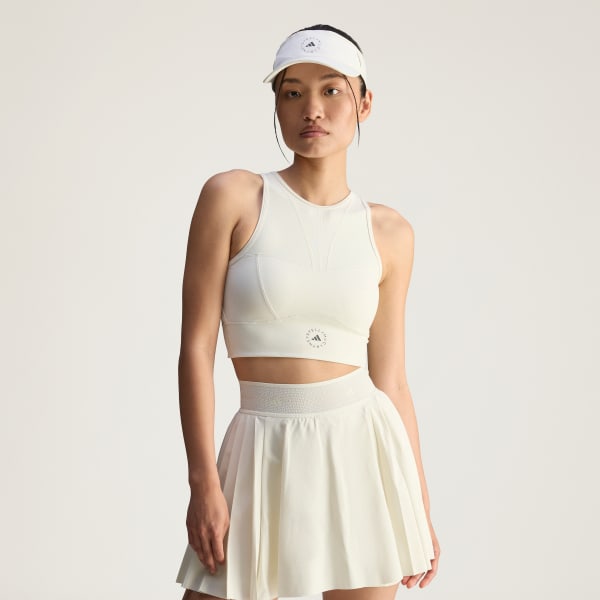 Beige Adidas by Stella McCartney Trainingscroptop