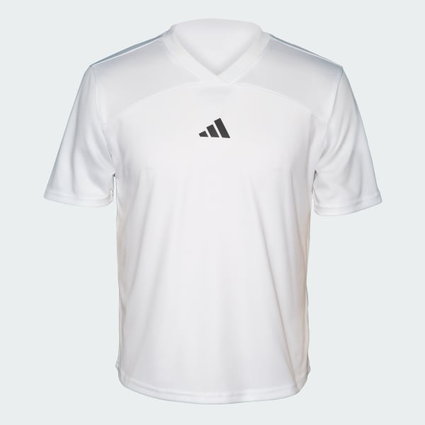White BOYS V-NECK T