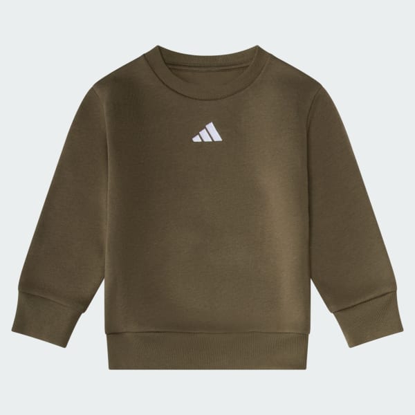 labyrins スウェット adidas Essentials 2-Piece Long Sleeve Fleece Pullover & Jogger Set