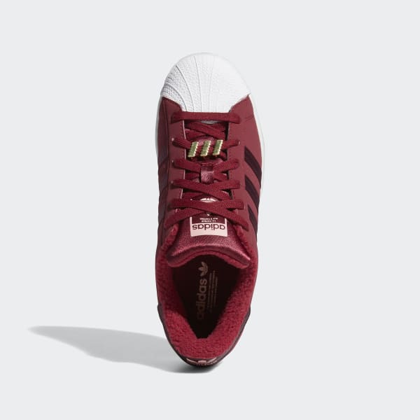 burgundy adidas superstar