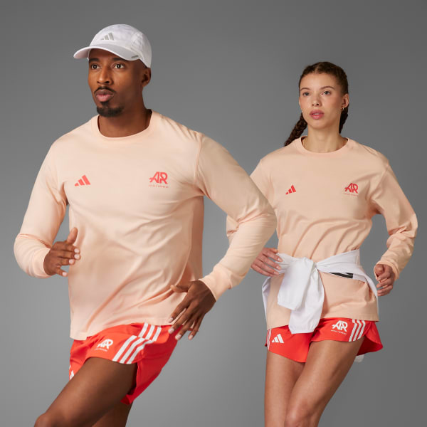Ροζ Runners Long Sleeve Tee (Gender Neutral)