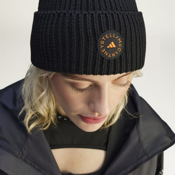 【極美品】Stella McCartney☆ポンポンニット帽☆ニット帽☆グレー 極美品】Stella McCartney☆ポンポンニット帽☆ニット帽☆グレー