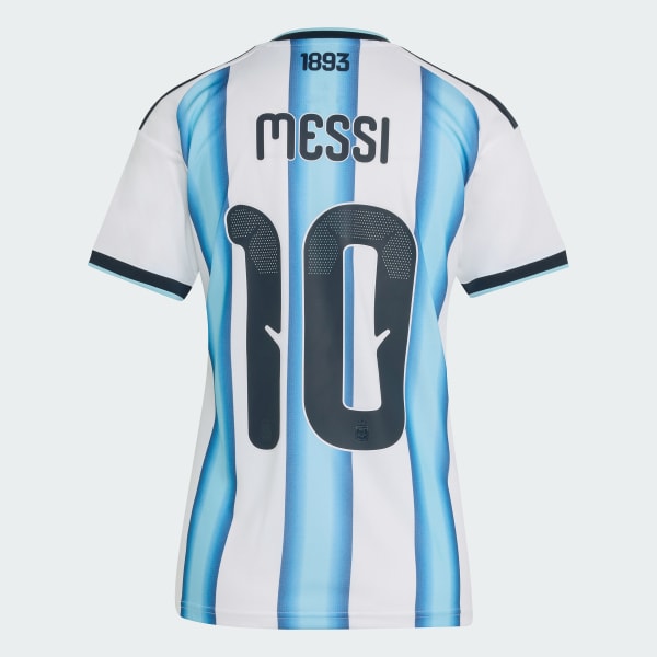 bílá Domácí dres Argentina 26 Messi