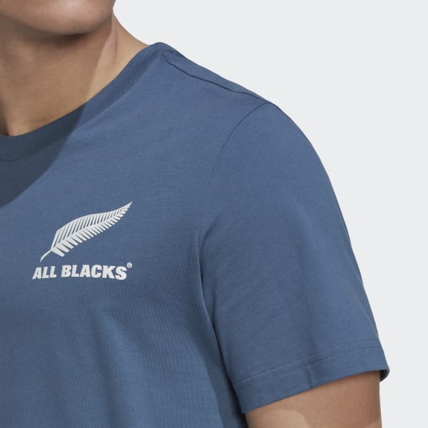 Blauw All Blacks Rugby Katoenen T-shirt IYP56