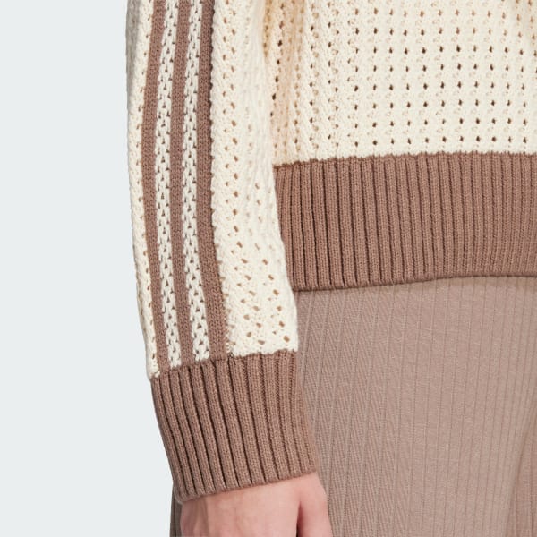 adidas Sudadera Adicolor Tejido Cuello Redondo Blanco adidas