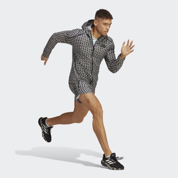 Brun adidas x Marimekko Run Icons 3-Stripes shorts