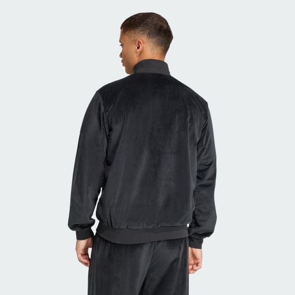 ブラック ベロア トラックトップ（ジャージ）