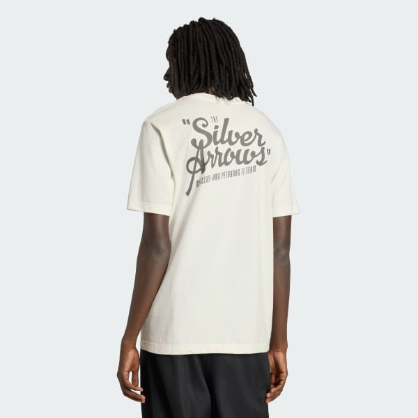 Blanco REMERA MERCEDES - AMG PETRONAS FORMULA 1 TEAM SILVER ARROWS 02 PARA HOMBRES