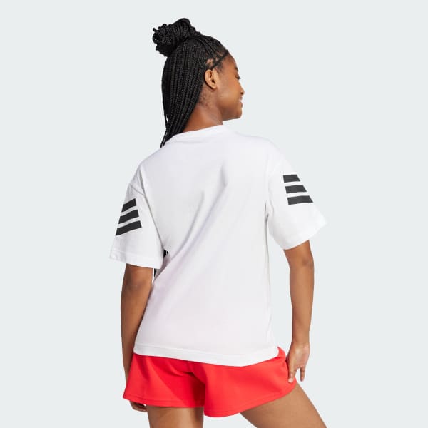 White Future Icons 3-Stripes Tee