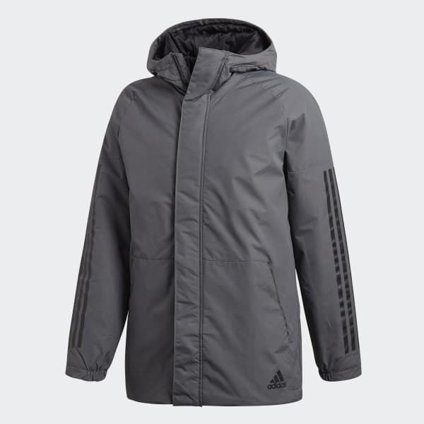Adidas Xploric 3 Stripes Winter Jacket Grey Adidas Canada