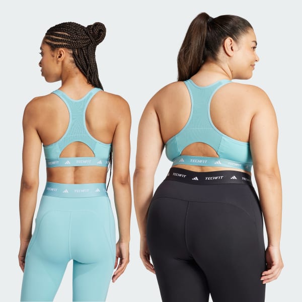 Turquesa Top Deportivo Techfit Soporte Medio