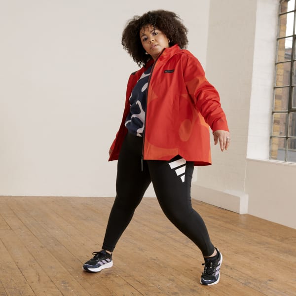 Orange Marimekko Traveer RAIN.RDY Plus Size jakke N4371