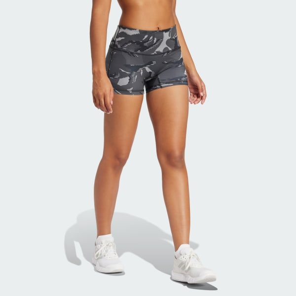Γκρι 4-Inch Camo Short Tights