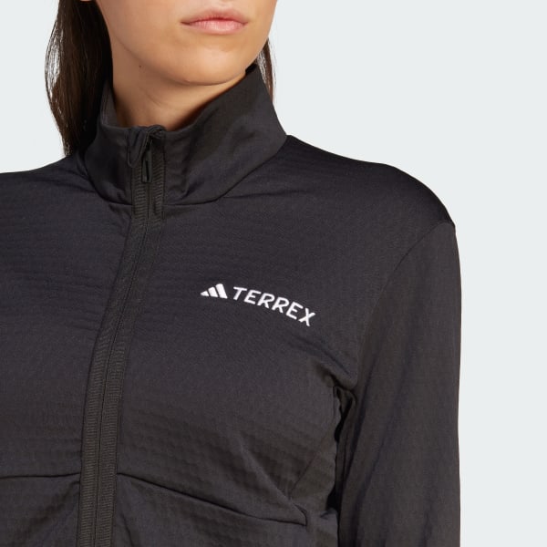 Women\'s Fleece Light Terrex Jacket adidas Full-Zip | Black Hiking US - Multi | adidas