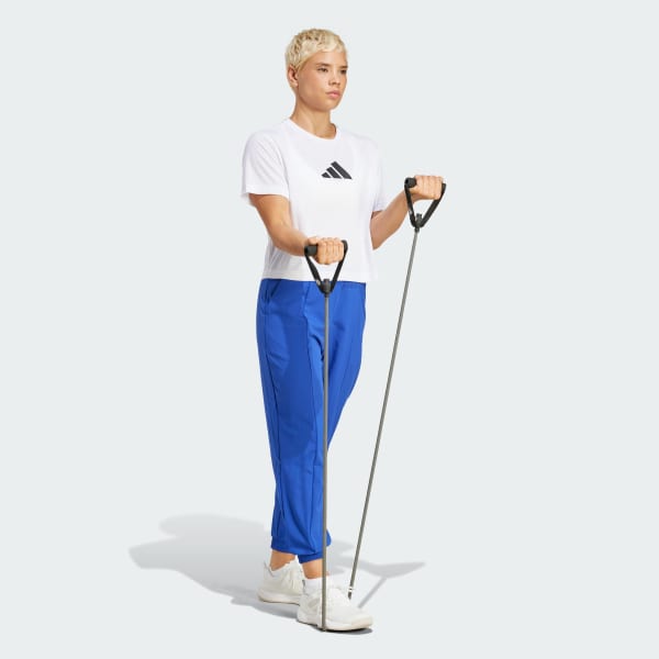 Blue AEROREADY Train Essentials Minimal Branding Woven Pants
