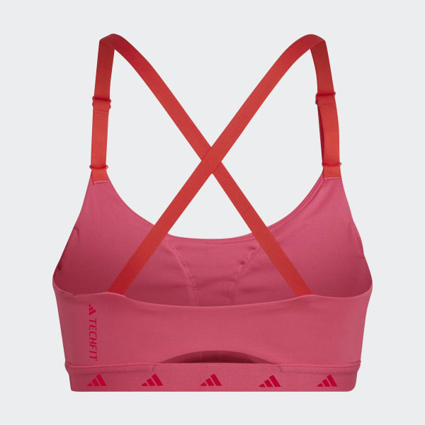 Rosa Sutiã de Sustentação Ligeira para Treino Techfit Aeroimpact D4757