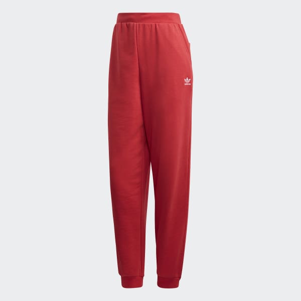 red womens adidas pants