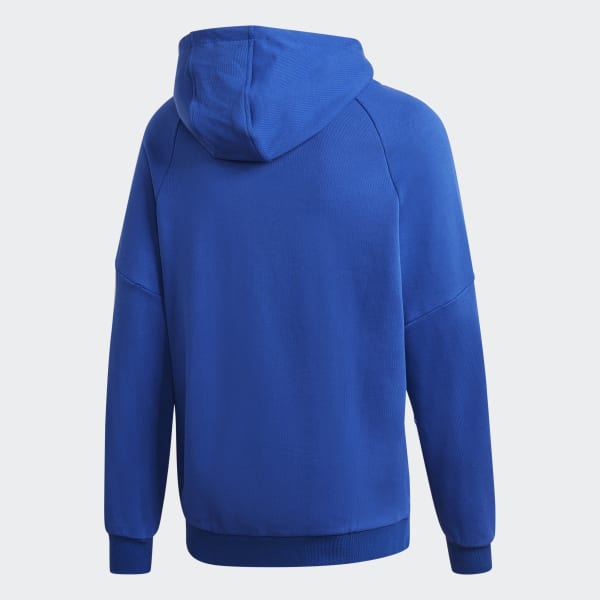 Blau Big Trefoil Outline Hoodie