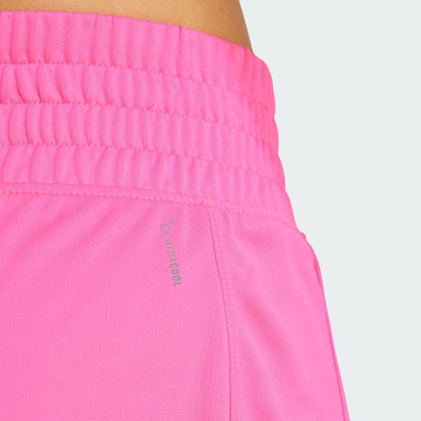 adidas Pacer Essentials Knit High-Rise Shorts - Pink | Free