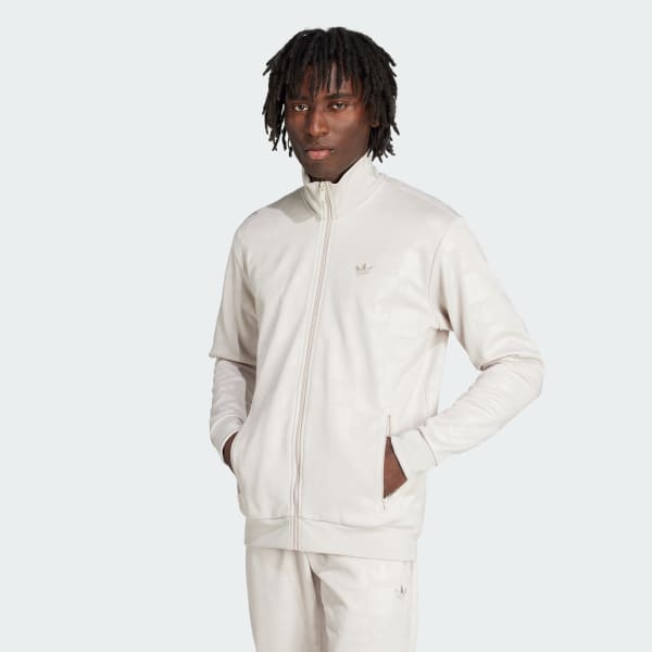adidas Monogram All Over Print Regular Track Top - Beige